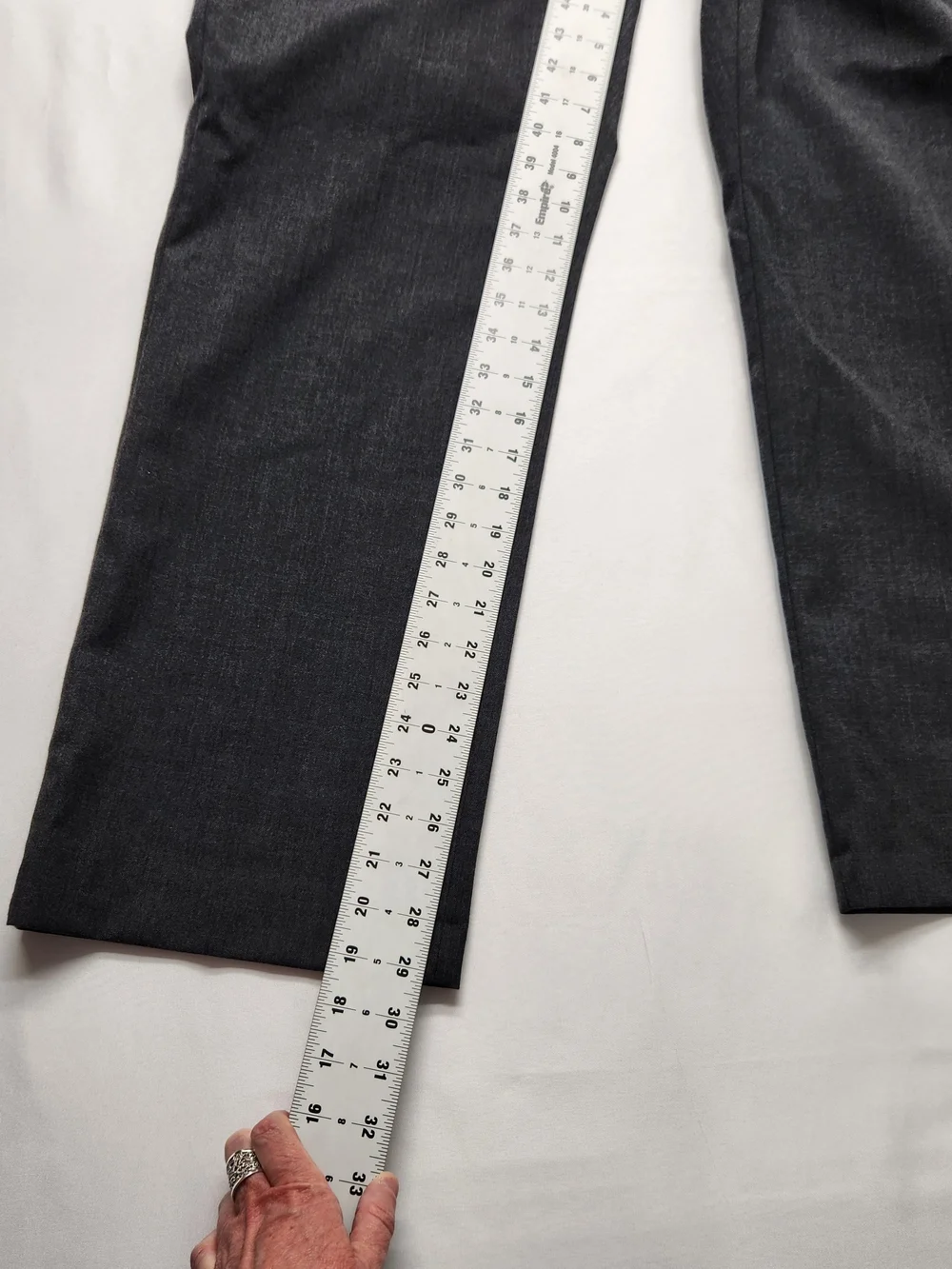 ⭐️Vintage Barrington Mens Grey Wool Blend Tailored Slacks 36x30 Suit Pants Work